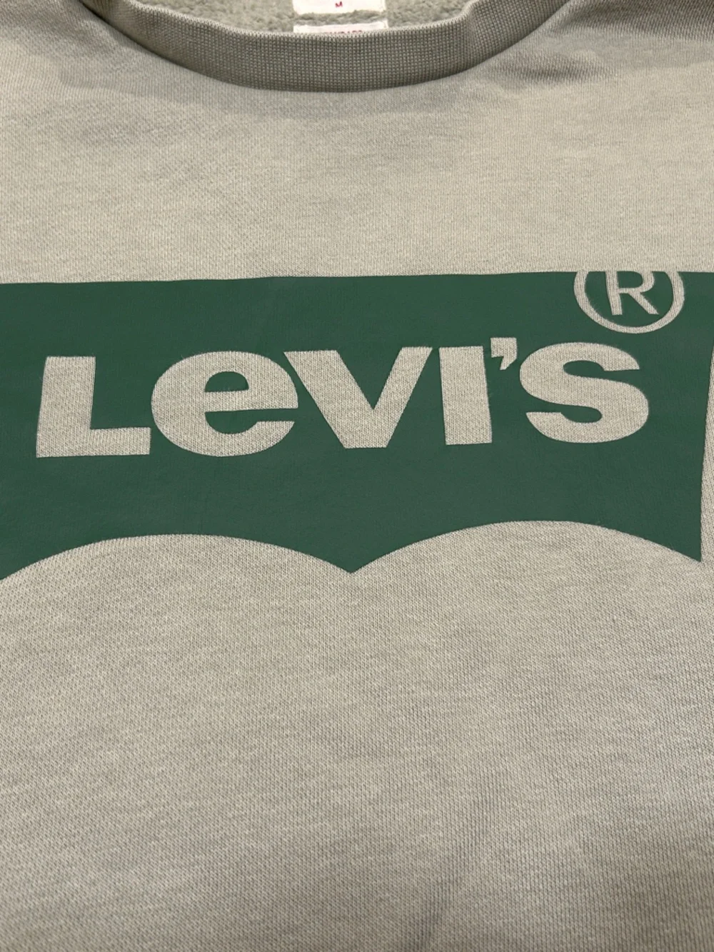 Levi's Light Sage Green Logo Crewneck Sweatshirt